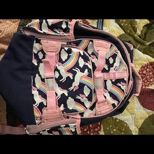 Pottery barn kids unicorn and rainbow backpack large size